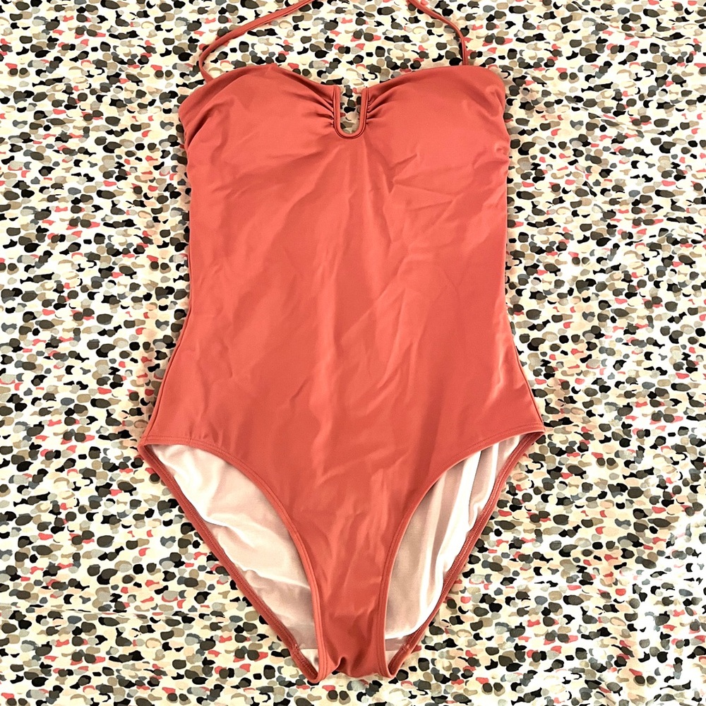 Boden One Piece Pink Long Torso Swimsuit - Size 8L - NWOT